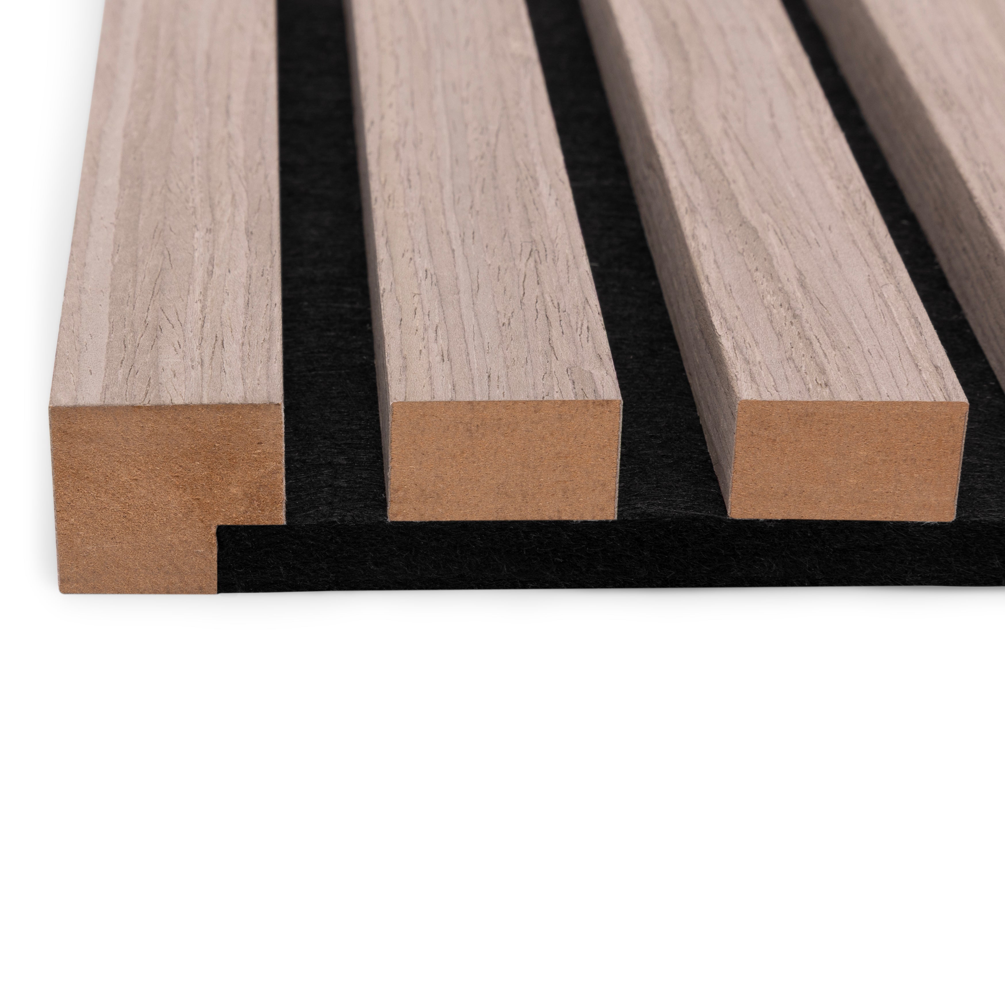 AkuPanel End Bar Grau Walnuss Holz 260cm